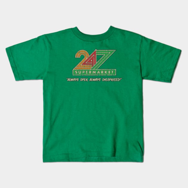 24/7 Supermarket 1984 Kids T-Shirt by JCD666